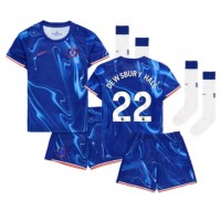 Camiseta Chelsea Kiernan Dewsbury-Hall #22 Primera Equipación para niños 2024-25 manga corta (+ pantalones cortos)